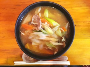 たっぷりの「だんご汁」がやってきた